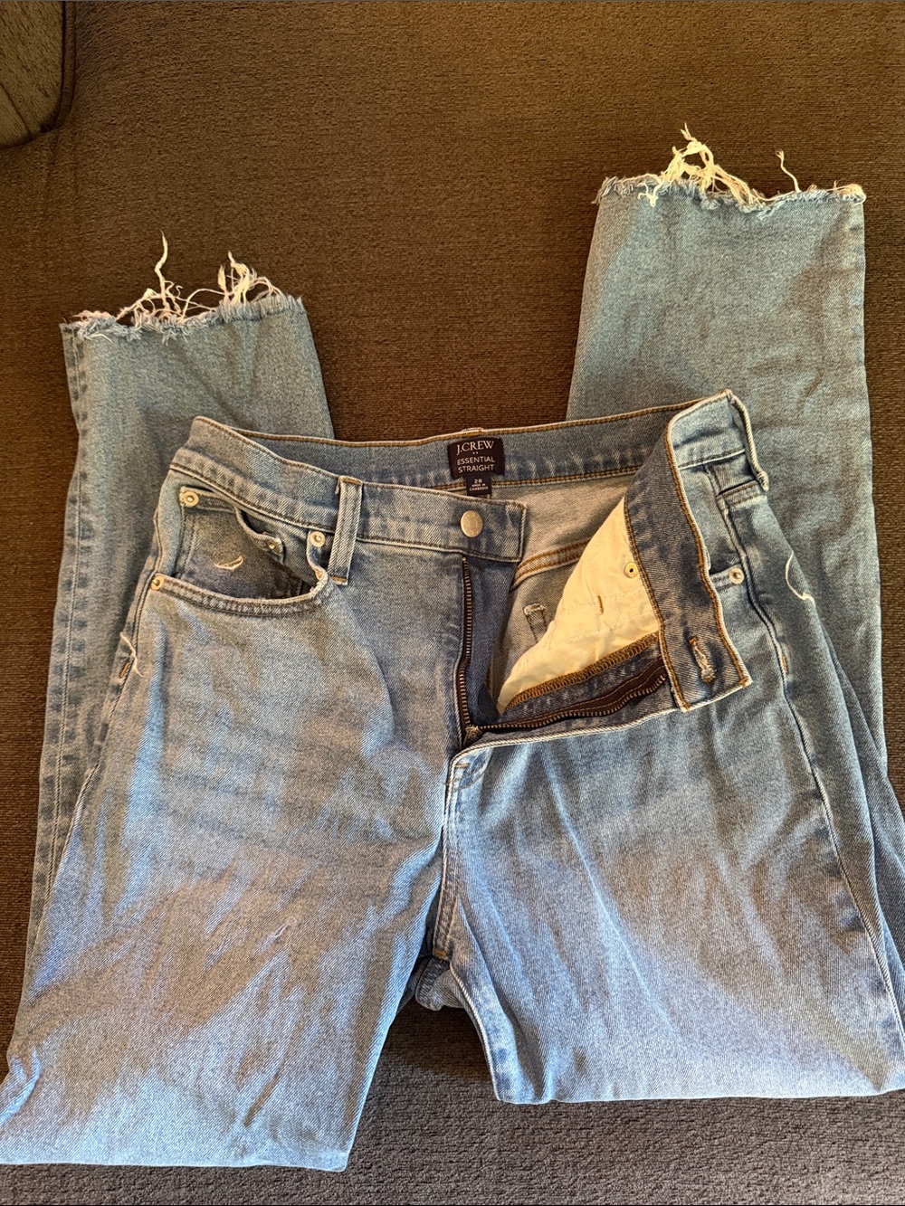 Jcrew essential straight jeans